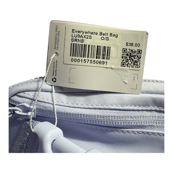Lululemon Everywhere Belt Bag Serene Blue, 1L NWT - Picture 9 of 9
